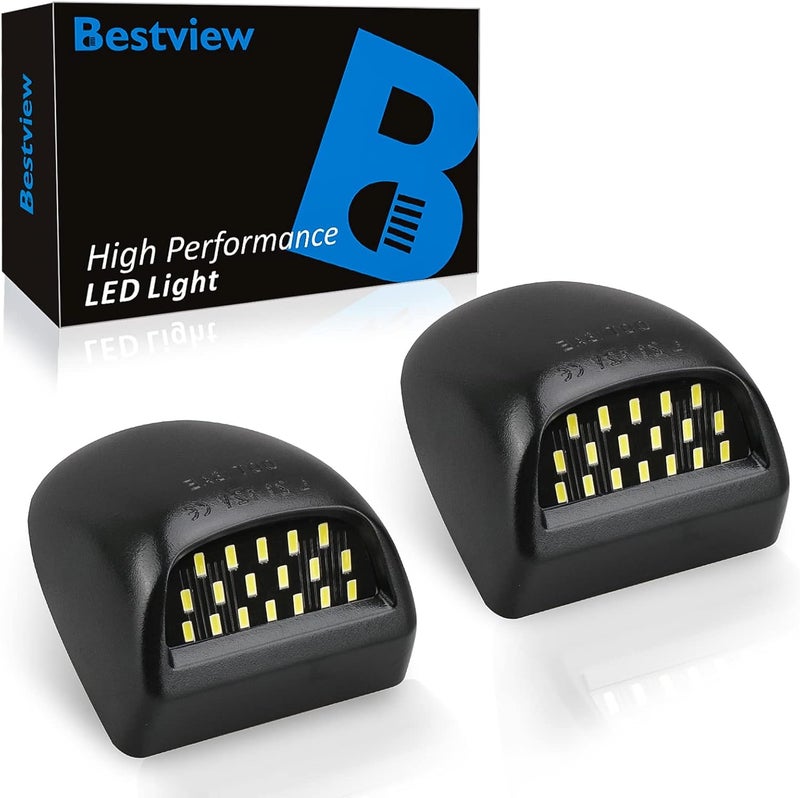 Best View مجموعة أضواء لوحة الترخيص LED متوافقة مع شيفروليه سيلفرادو سوبربان تاهو GMC سييرا 1500 2500 3500 HD إسكاليد EXT، 2PCS - Image 1